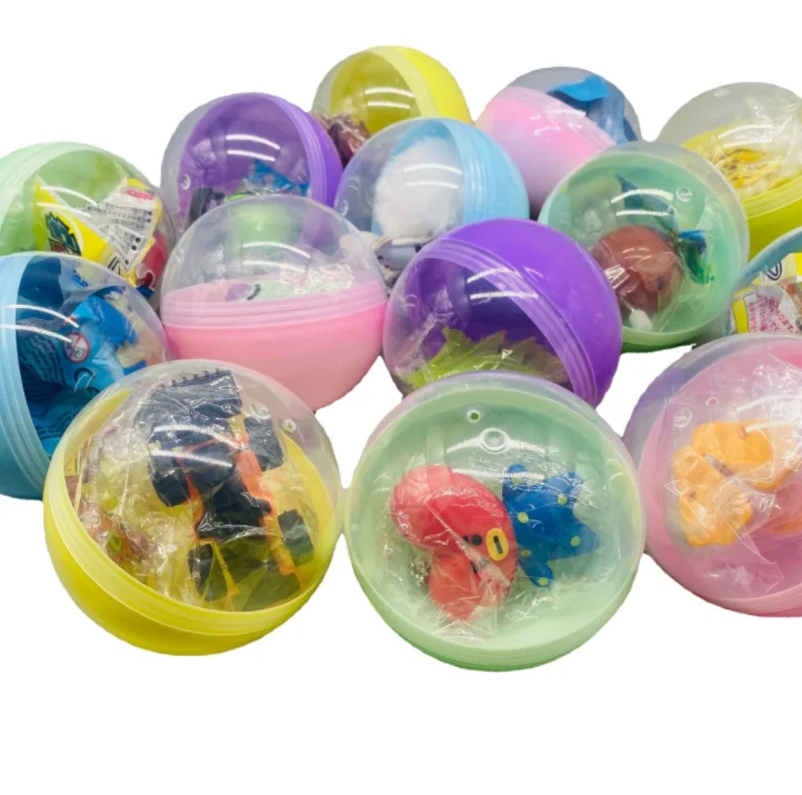 92*92 mm big round eggshell ball capsule doll capsule toys children candy game machine toys for kids gift toy