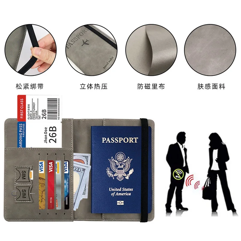 Multi-Functional SIM Card Holder with Passport Holder Features