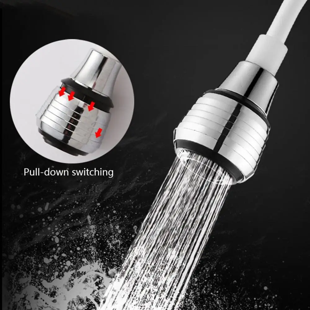 Home Kitchen Faucet Extension Extender Long Hose Portable Retractable Foaming Shower Faucet Durable