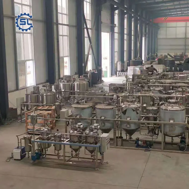 Small Scale Edible Oil Refinery Plant Coconut Processing Machine Production Line