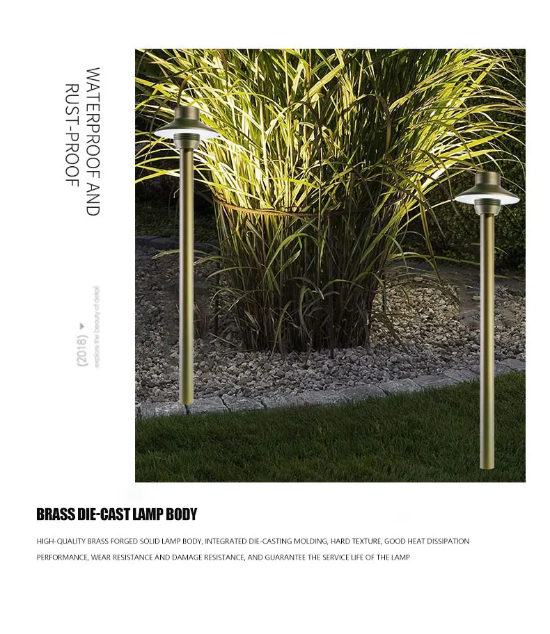 Ledstory, 12 В, 5 Вт, прочные латунные наружные подъездные огни, оптовая цена, дорожный светильник для ландшафта с лампочкой 2700k