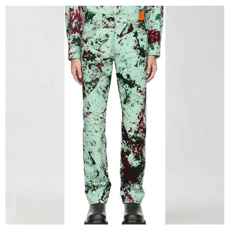 Plus Size Cotton Suit Set Outfit for Men Casual 100% Cotton Jean Jacket Set