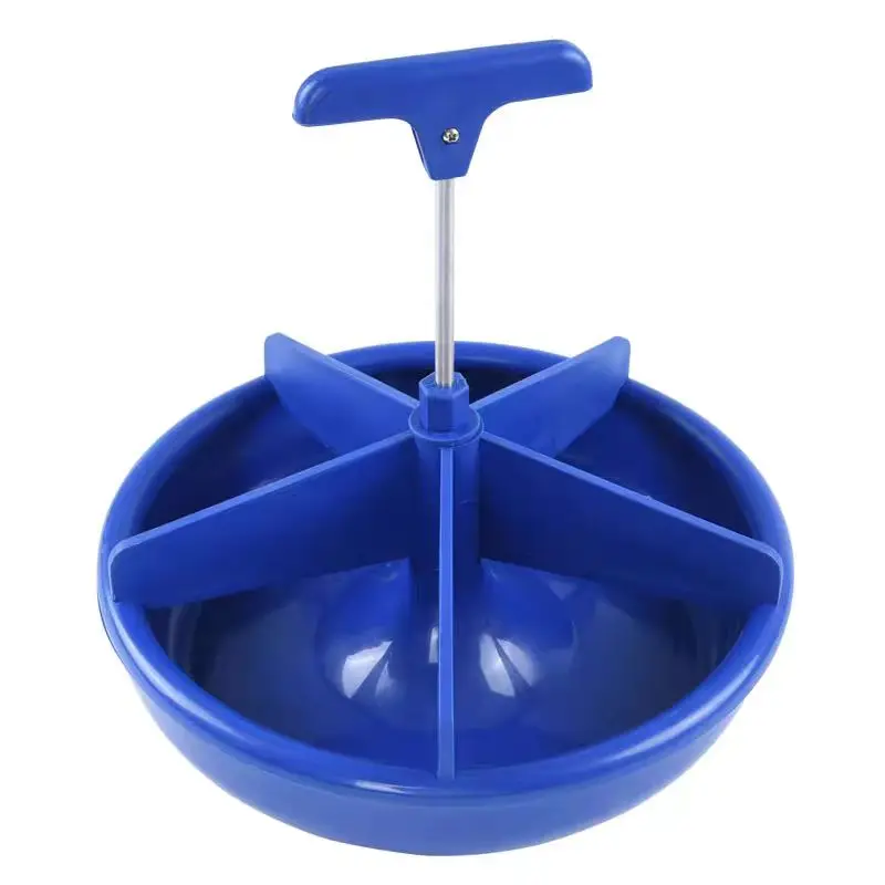 Poultry Animal Pet Piglet Farm Blue Plastic Round Pig Feeder Bowl
