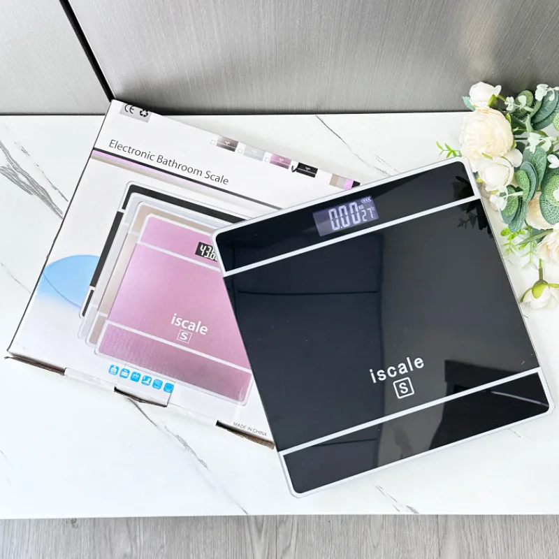 Digital Tempered Glass Personal Bathroom Body Fat Weighing Scale