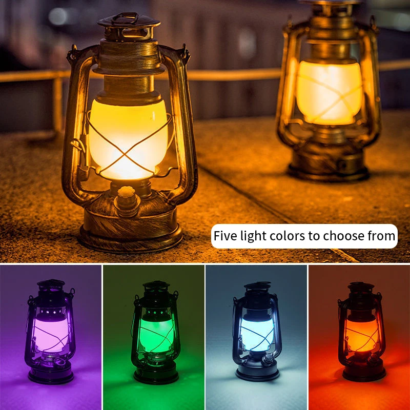 Portable Outdoor BBQ Hiking Lighting LED Rechargeable Fishing Light Decorative Solar Camping Lantern Light