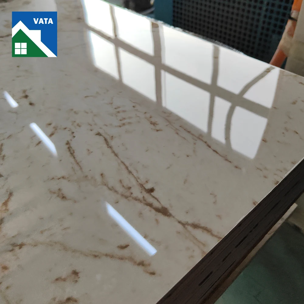 High Quality UV Coating High Gloss Plastic Wall Panel Boards PVC UV Marble Sheet