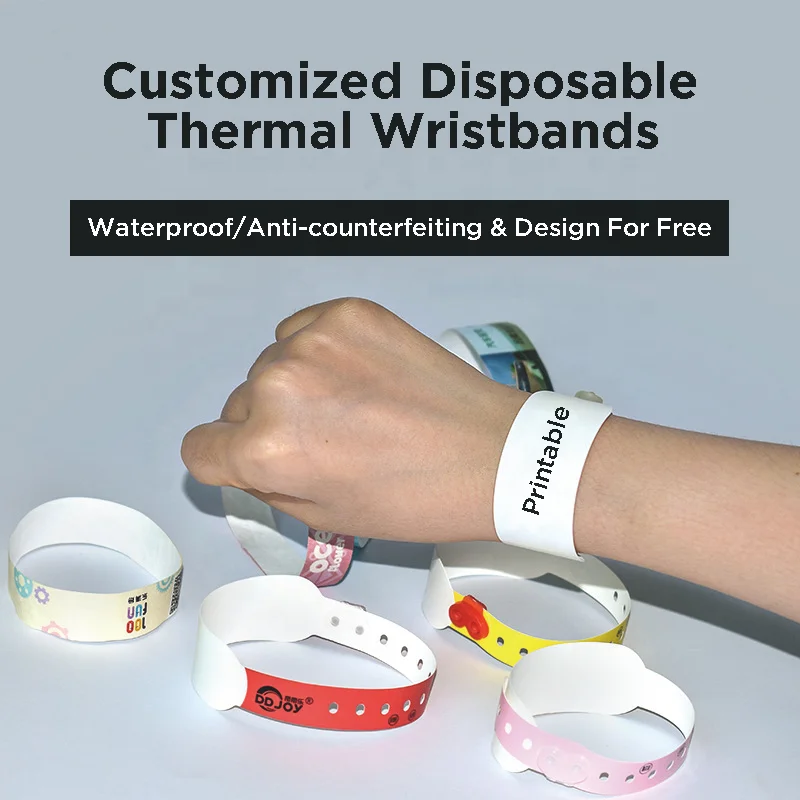 Waterproof fabric thermal wristbands for concert/music festival/resort/swimming pool/play ground/gym/activity/sports events