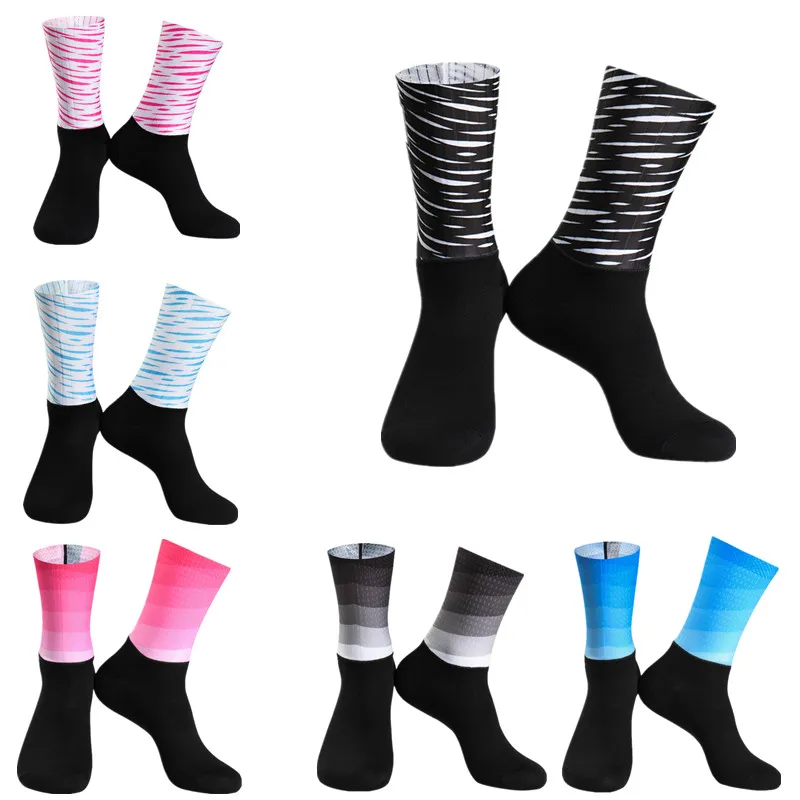 Wholesale Outdoor Sport Athenic Racing Cycling Socks Sport Sublimation Racing Bike Socks