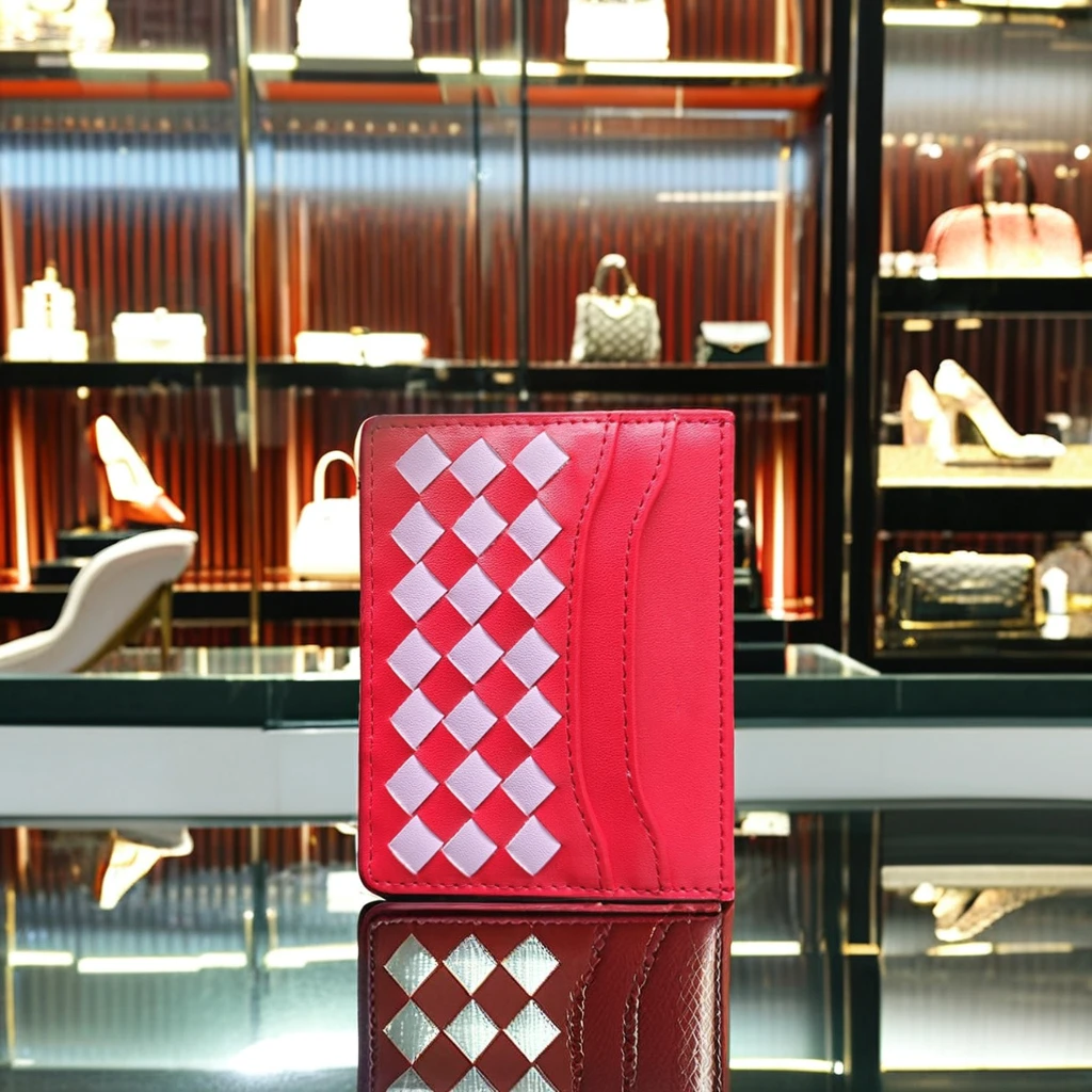 Boshiho Customized Leather Minimalist Slim Men Leather Wallet Credit Card Holder Wallet Keychain Large Key holder