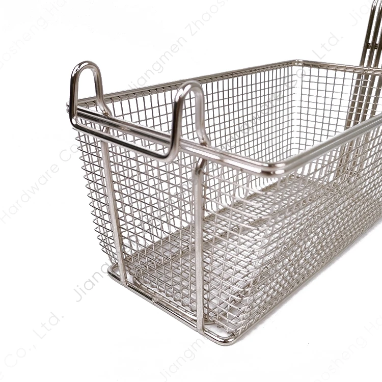 Industrial Custom Wire Mesh Metal Frying Chip Stainless Steel Deep Pressure Fryer Basket For Mcdonalds