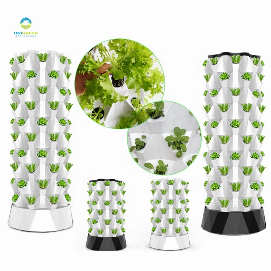 Vertical Food Grade ABS Hydroponics Garden Growing Tower Multi-layer Hydroponic Grow Tower System