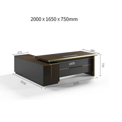 commercial furniture modern  wood office furniture set chair and table l shape business executive office desk Office table