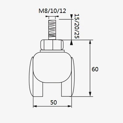 2 Inch 50MM Noiseless TPE Wheels Castor Swivel Furniture Chair Caster With Screw/Brake