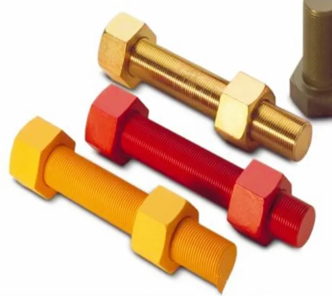 plastic powder coated used in marine water heavy big bolt