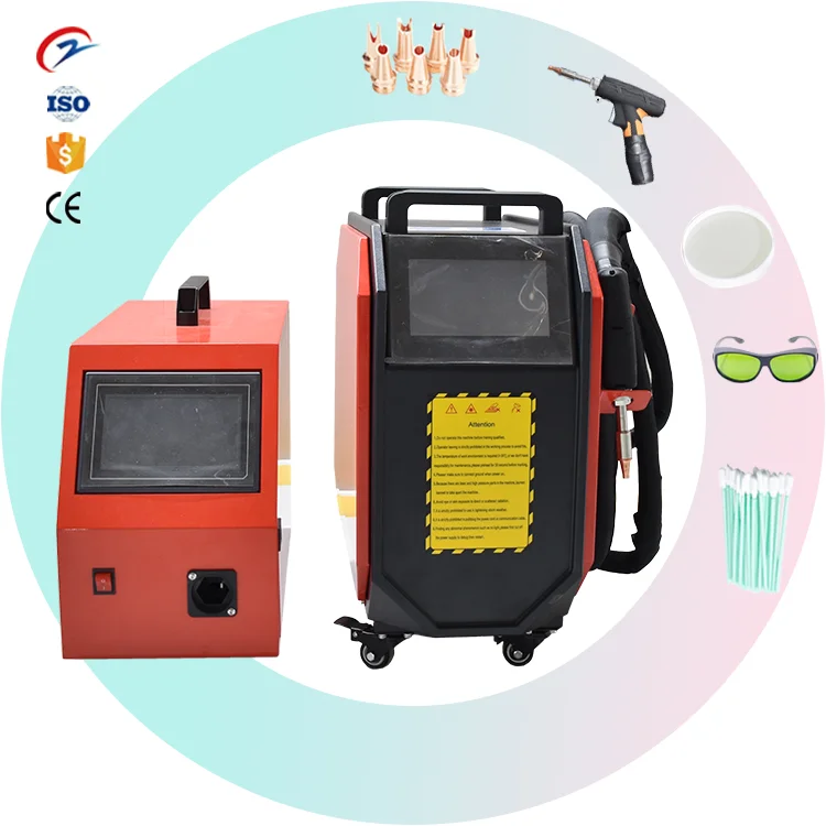 Portable 4in1 1500W Air Cooling weld gun Mini Handheld Laser Welding Machine for Stainless Steel Carbon Steel Aluminum