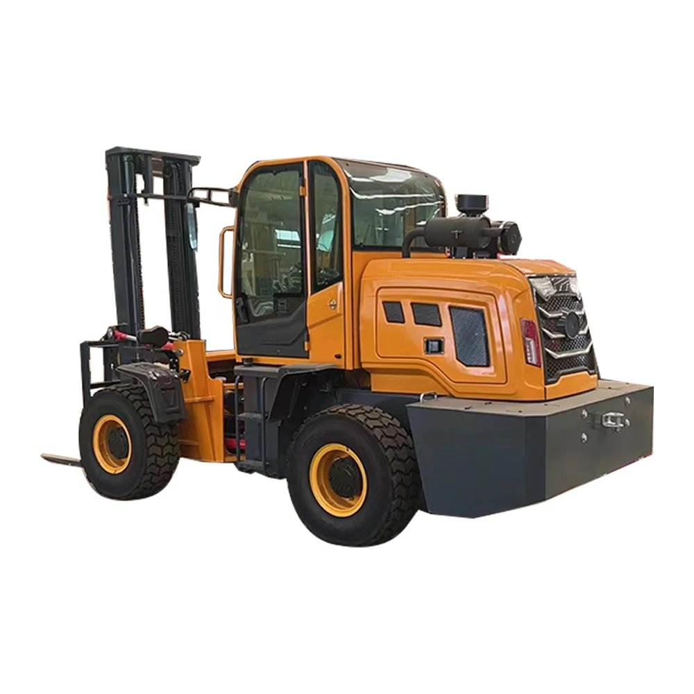 Laigong LG35F Rough terrain forklift parts factory price and 6m lift height sell well