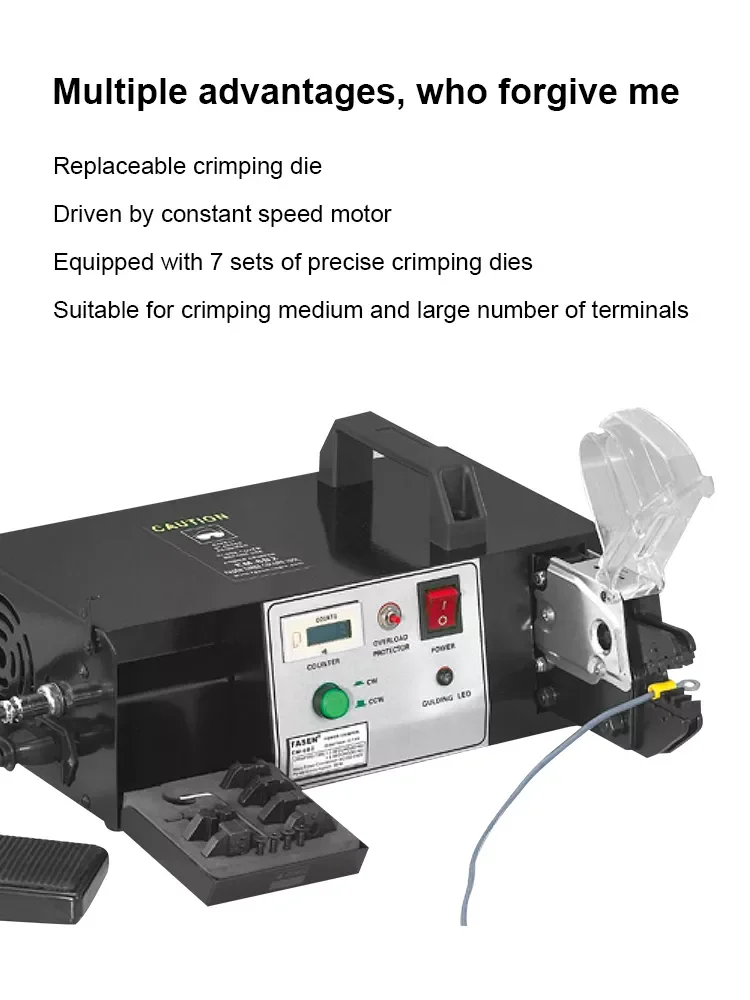 EW-10ET Top Selling Products Electrical Wire Crimper Terminal Crimping Machine