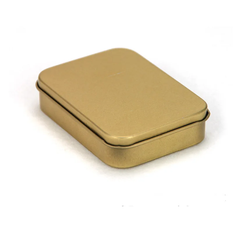 Cheap price custom logo T01 kerosene lighter tinplate gift box packing box Wholesale gold silver color metal box for lighter