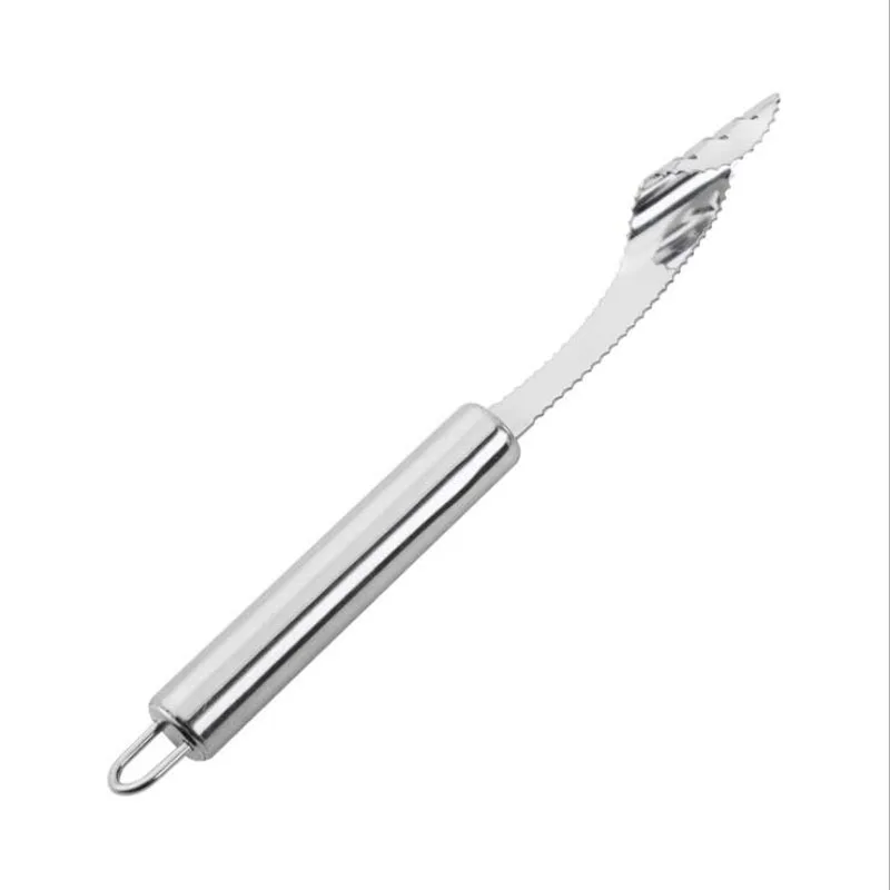 Best-selling stainless steel pepper heart remover silver serrated cucumber seeder kitchen utensils in 2020