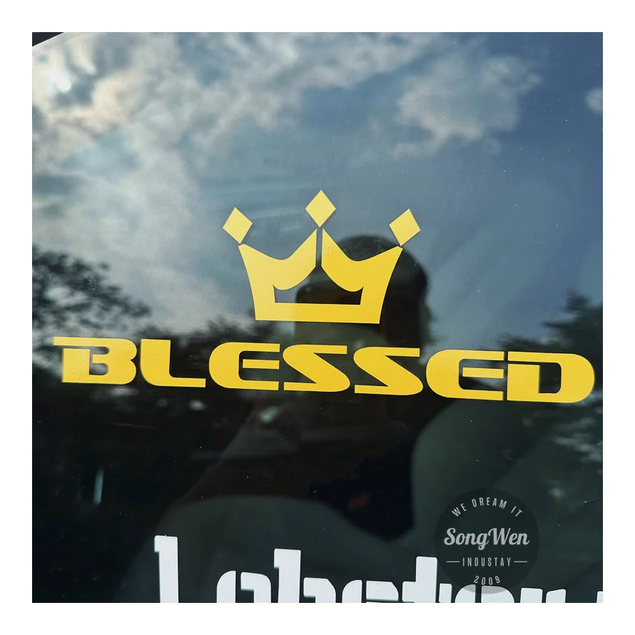 Die Cutting Letter Logo Transfer Vinyl Car Window Stickers custom Weatherproof Easy Applied Multiple Colors car Windshield Decal