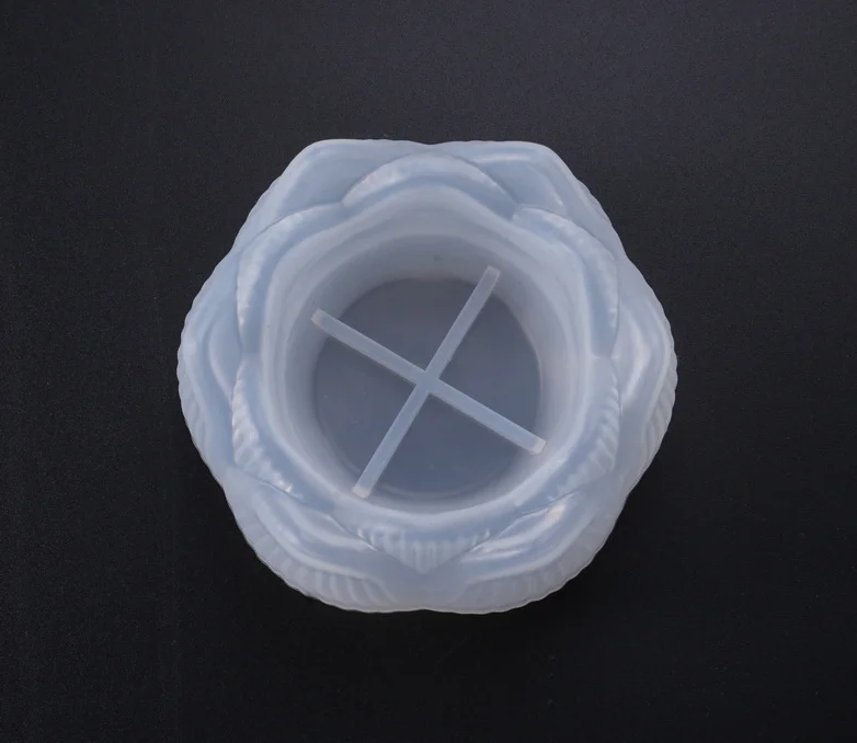 DIY Silicone Resin Casting Mold  Lotus Flower Shape Epoxy Resin  Mold For Candle Holder Jewelry Storage Box