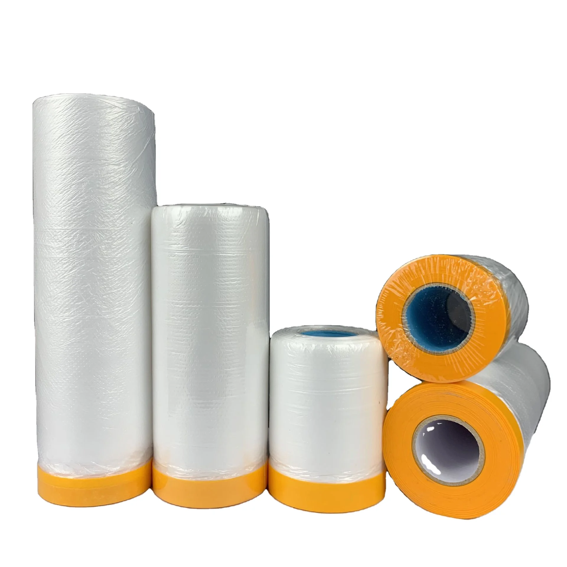 Wall And Auto Painting Transparent Pre-taped Speedy Masking Film