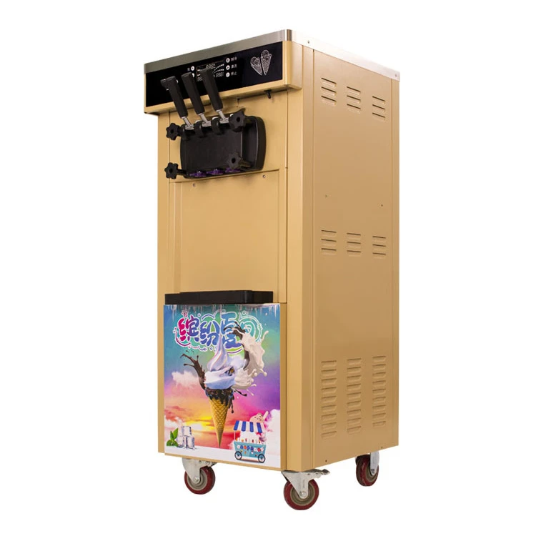 
Large-capacity ice cream machine commercial fully automatic soft ice cream machine food store 