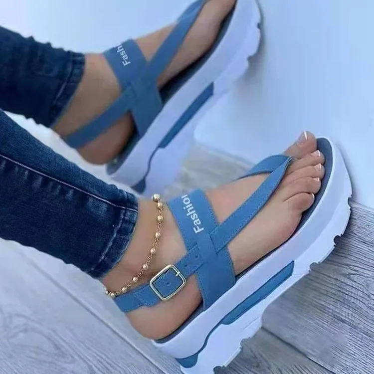 2022 Original Design High Quality Summer Hot Sale Fashion Roman Comfort Ladies Wedge Platform Beach Sandals