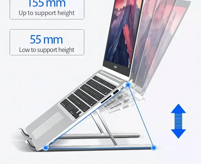 Portable Laptop Stand Support Notebook Aluminum Tablet Stand Foldable Laptop Bracket Pc Holder Ipad Macbook Stand Macbook Cradle