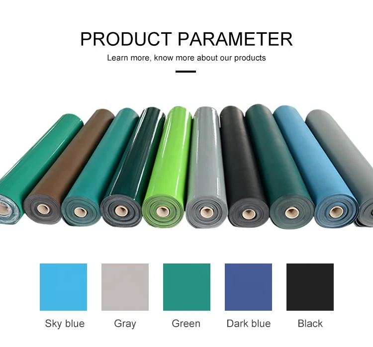 Factory Specialized Customize Table Rubber Esd Mat Ground Esd Mat Antistatic Esd Floor Mat For Electronic Production Line