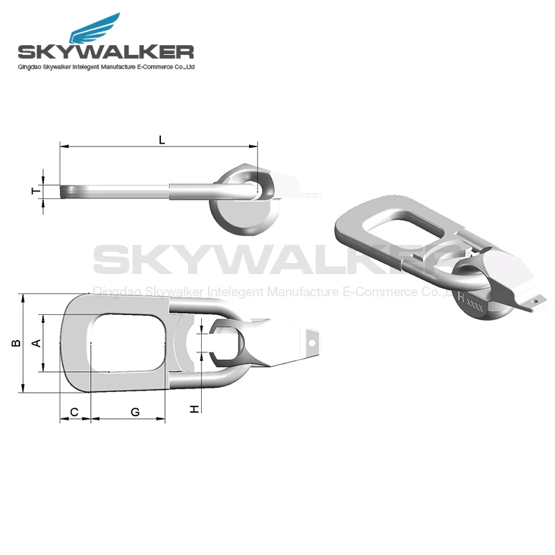 Lifting Clutch for Spherical Head Anchor in precast concrete Lift eye lifting system