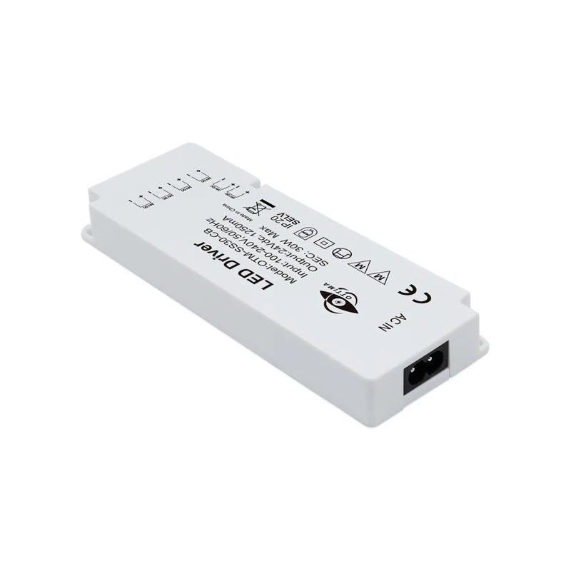 UL FCC 100-240Vac  10 ways output with terminal 18W 20W 24W 30W 40W 45W 50W 60W   12V 24V acdc cabinet led driver power supply