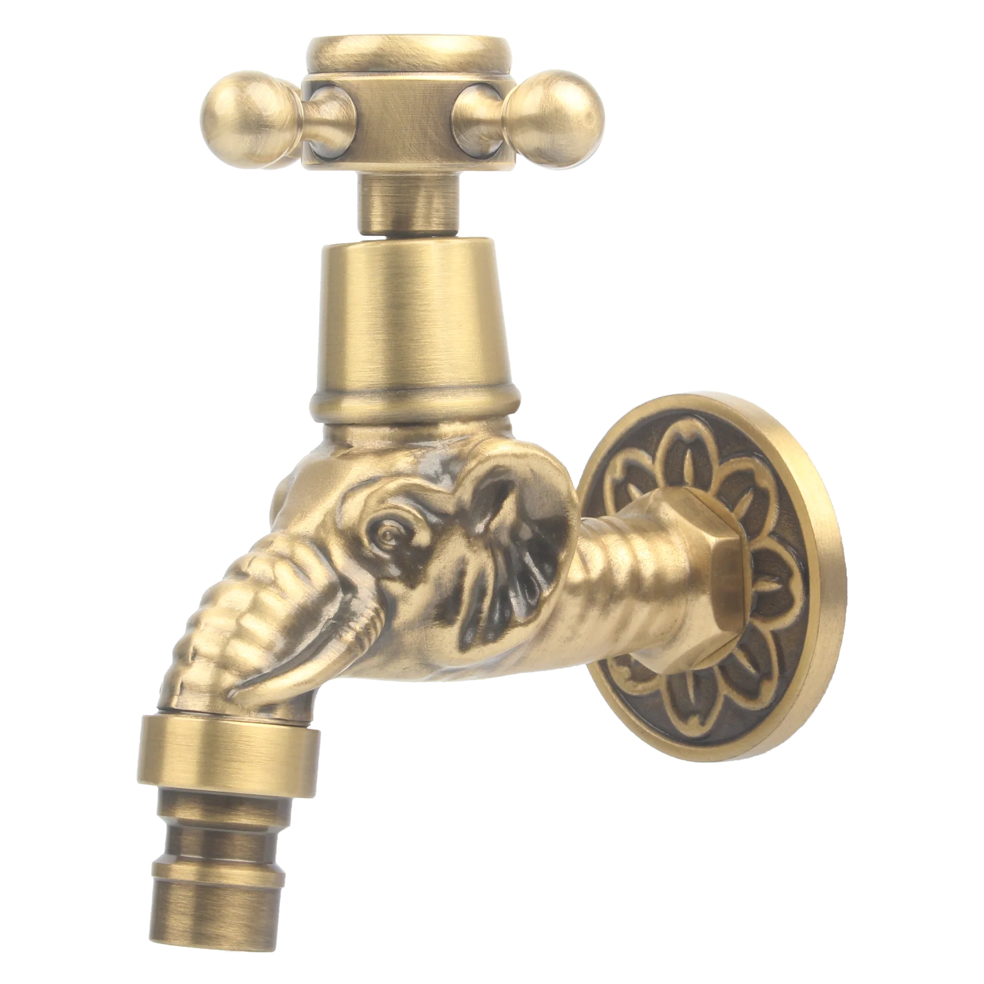 Washing Machine Use European Animal Design Premium Brass Bib Cock Water Tap Faucet Bathroom Balcony Faucet