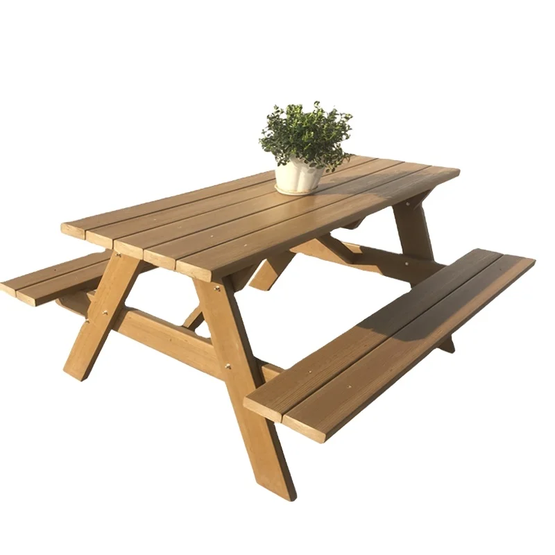 HDPE Recycled Outdoor Plastic Timber Outdoor Table and Chairs Plastic Bench