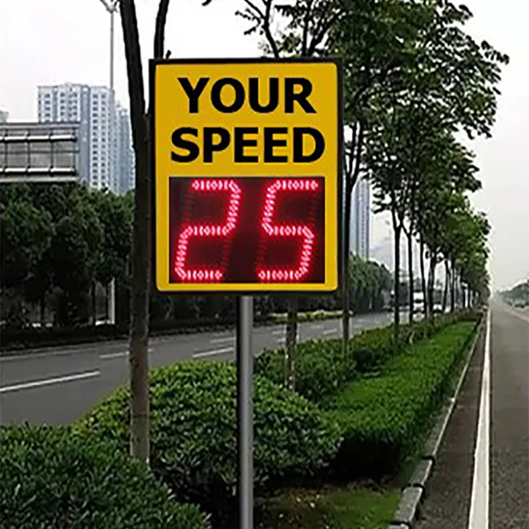LED display portable radar traffic signs solar radar speed sign radar speed limit sign for road warning