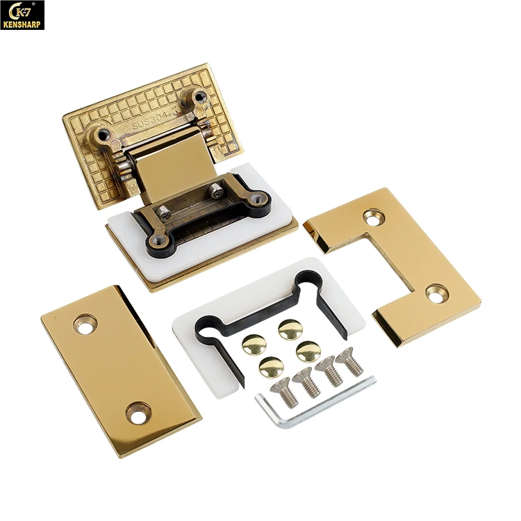 Heavy Duty Stainless Steel 135 Degree Glass Screen Panel Glass To Glass Clamp Shower Hinge Shower Door Double Side Hinge