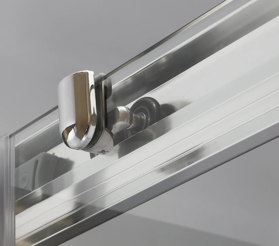 6/8mm Tempered Glass Sliding Doors Shower Room Bathroom Aluminium Alloy Frame Shower Enclosure With Base