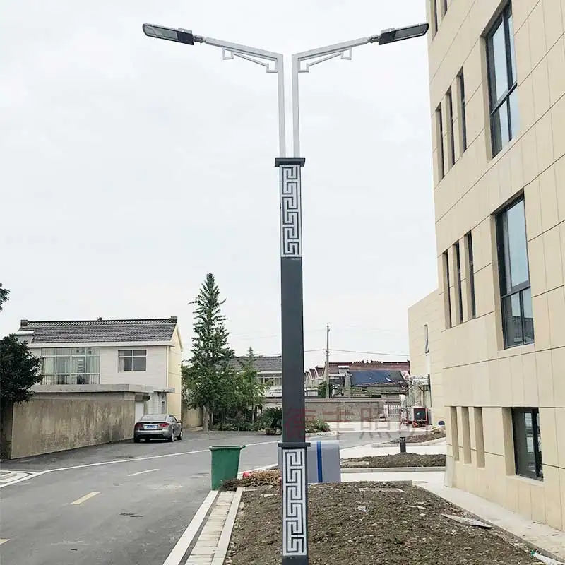 China factory supplied energy saving double arm security light motion sensor solar street light