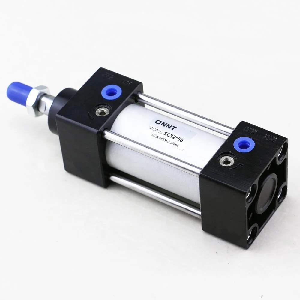 
SC 32 40 50 63 80 100 125 160 200mm Double Action Pneumatic Cylinder with Double Acting Air Cylinder Airtac SC Series Cylinder 