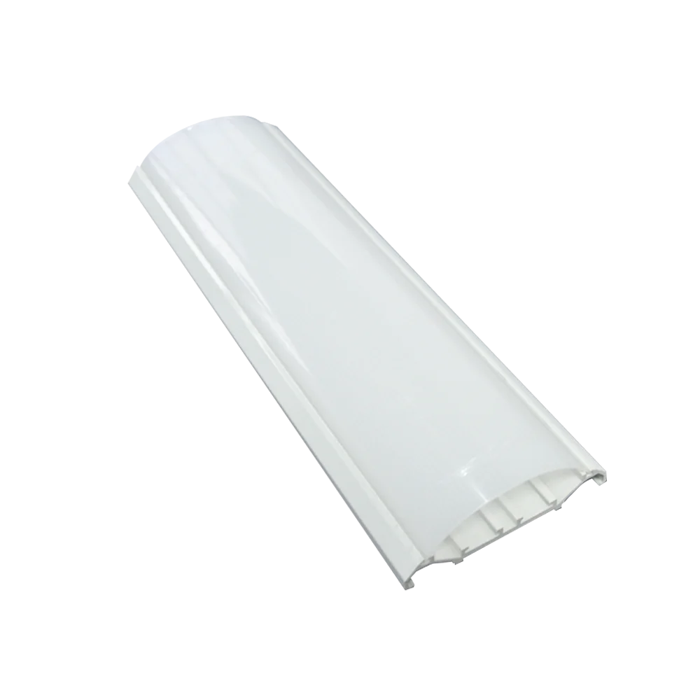 White PVC Rigid Extrusion Profiles Foam PVC Fillet Edging Chamfer Strip