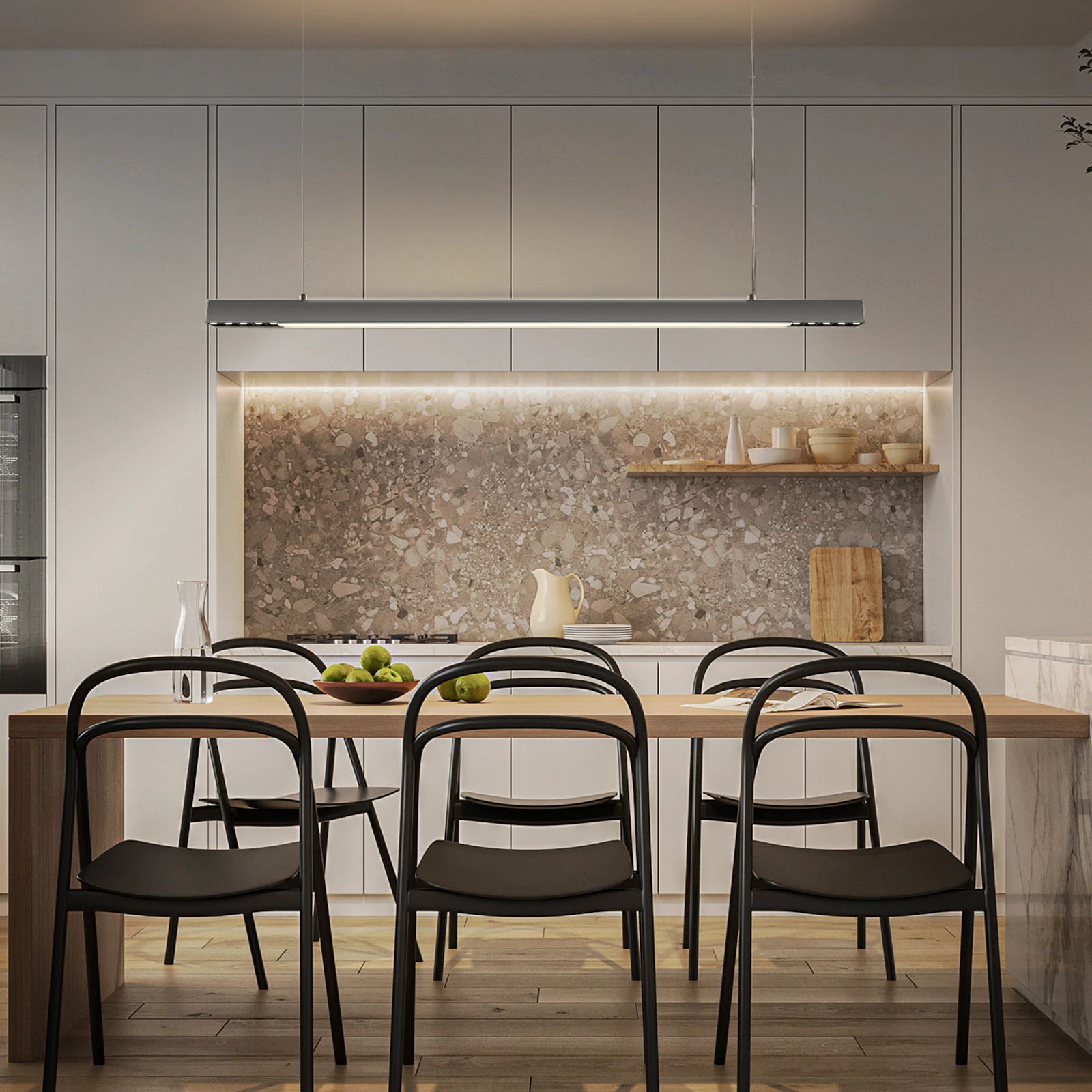 SCON Modern Ceiling Lamp LED Chandelier Lights Pendant Lights Fixtures for Home Decoration LED Line Light SC-XTQ