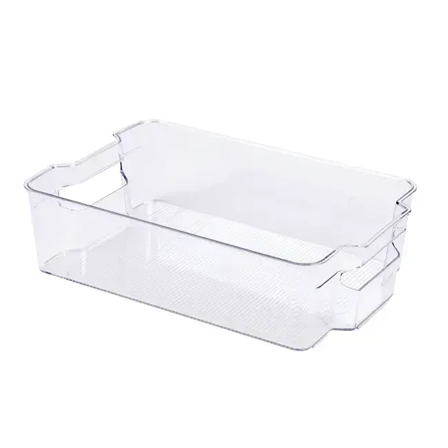 Kitchen Easy To Use Modern Transparent Safe Rectangle Food Deep Freezer Storage With A Built-In Handle