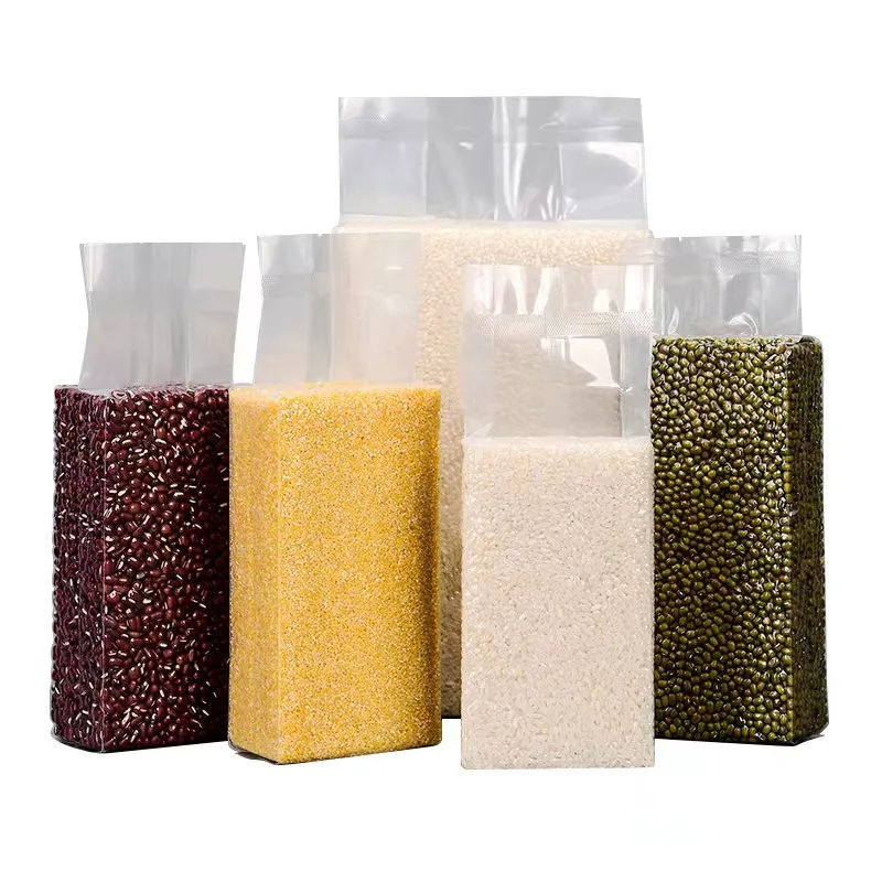 sac demballage en plastique Custom printed meat dry food 3 sides seal frozen food grade nylon plastic packaging vacuum bags
