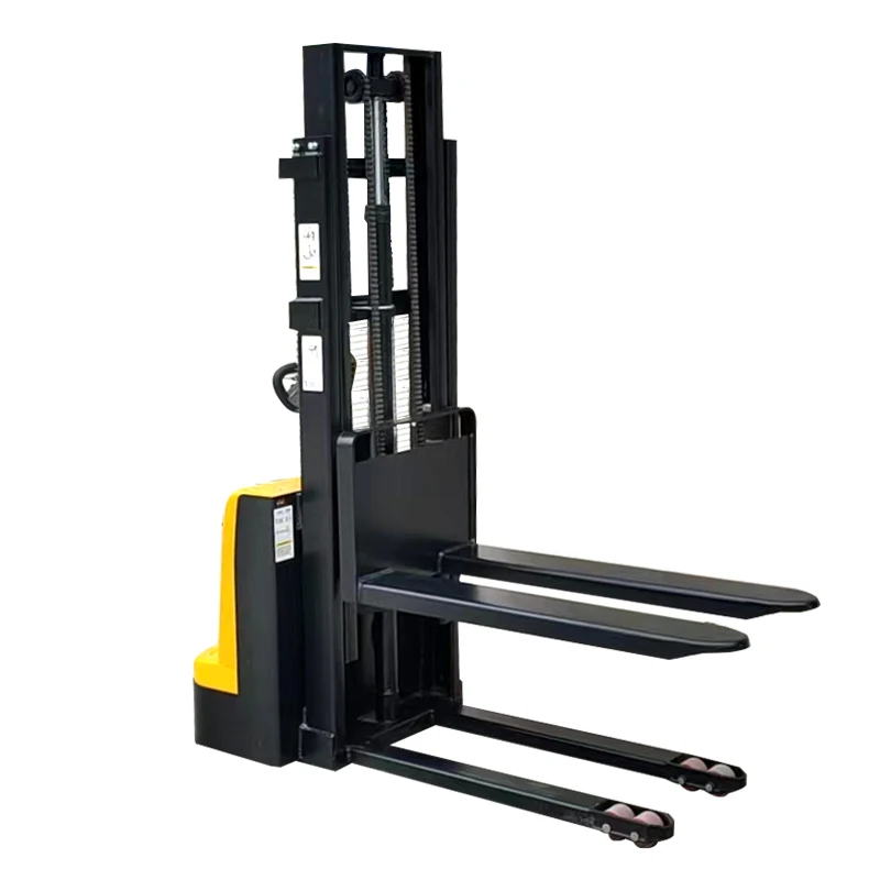 electric pallet stacker semi fully walkie manual hand hydraulic straddle reach lift truck forklift jack lifter shoe kalmar price