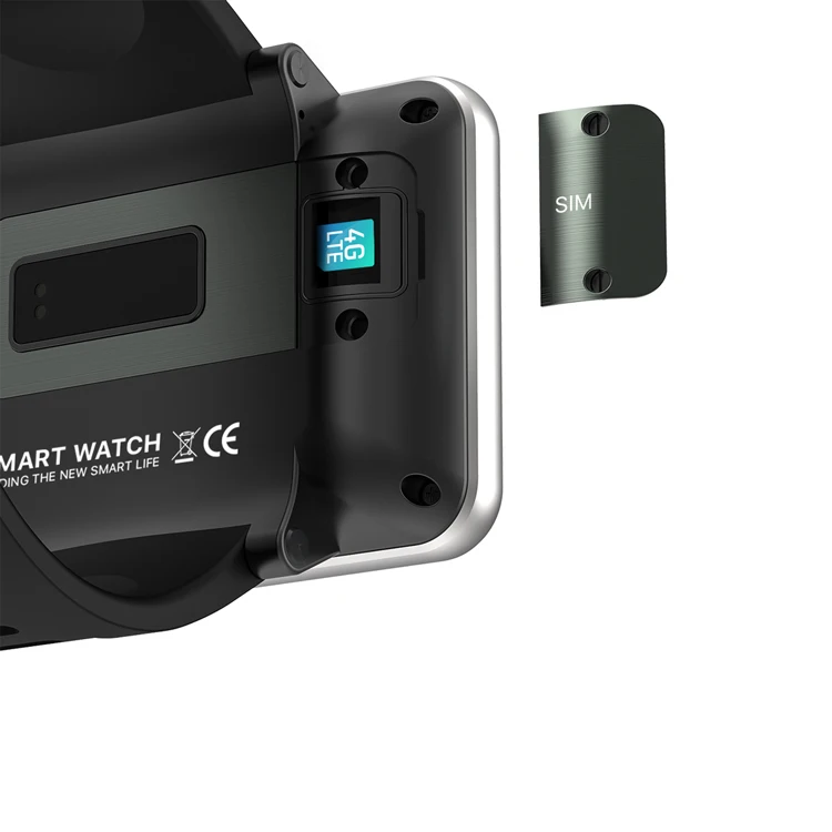 UNIWA DM100 Dual Band Green Light Heart Rate 4G Android Smart Watch Phone