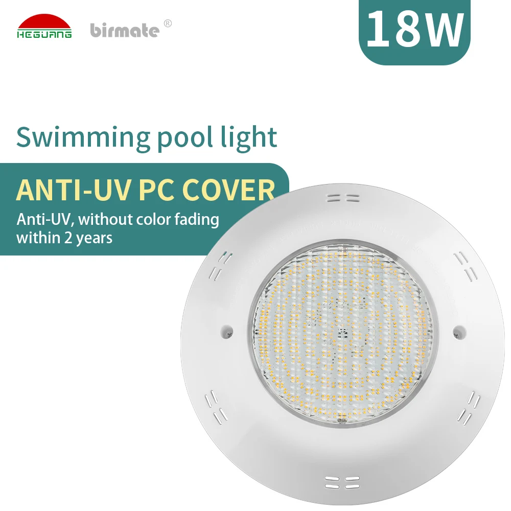 12V 18W PAR56  LED surface Mounted Underwater Light For Concrete Swimming Pool  LED in ground pool light led pool light IP68