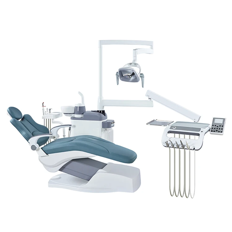China Foshan Complete Modern Luxury Dental Unit Chair Set AY-A8000 CE Approved Noiseless Electric Treatment Machine