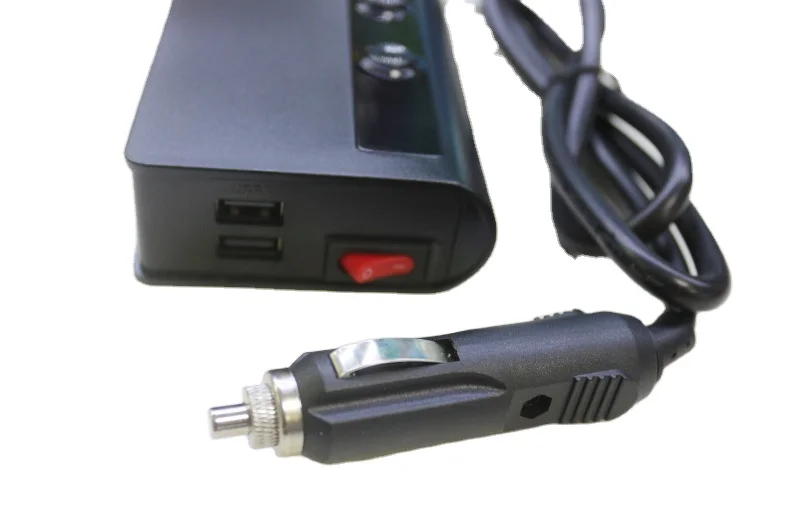 
Portable Car cigarette lighter with switch Munti-funcation 4 usb Ports 180W high power qc3.0 Tr24 smart car phone charger 