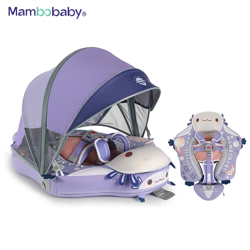 Factory Made  Air Free Mambobaby Baby Float Non-Inflatable Safe and Fun Baby Swimming Ring for Babies First Swim in Pools.