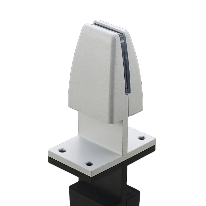 Aluminum Pinch Mount Glass Clamp U Shape Desk Bracket Partition Clip Acrylic Divider Screen holder Foshan factory